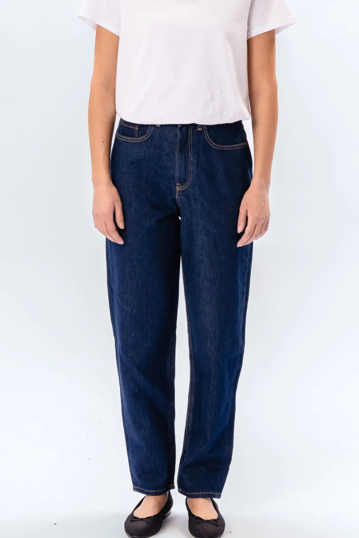 De Originale Performance Mom Jeans - Dark Blue Denim