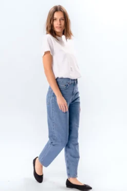 De Originale Performance Mom Jeans - Light Blue Denim