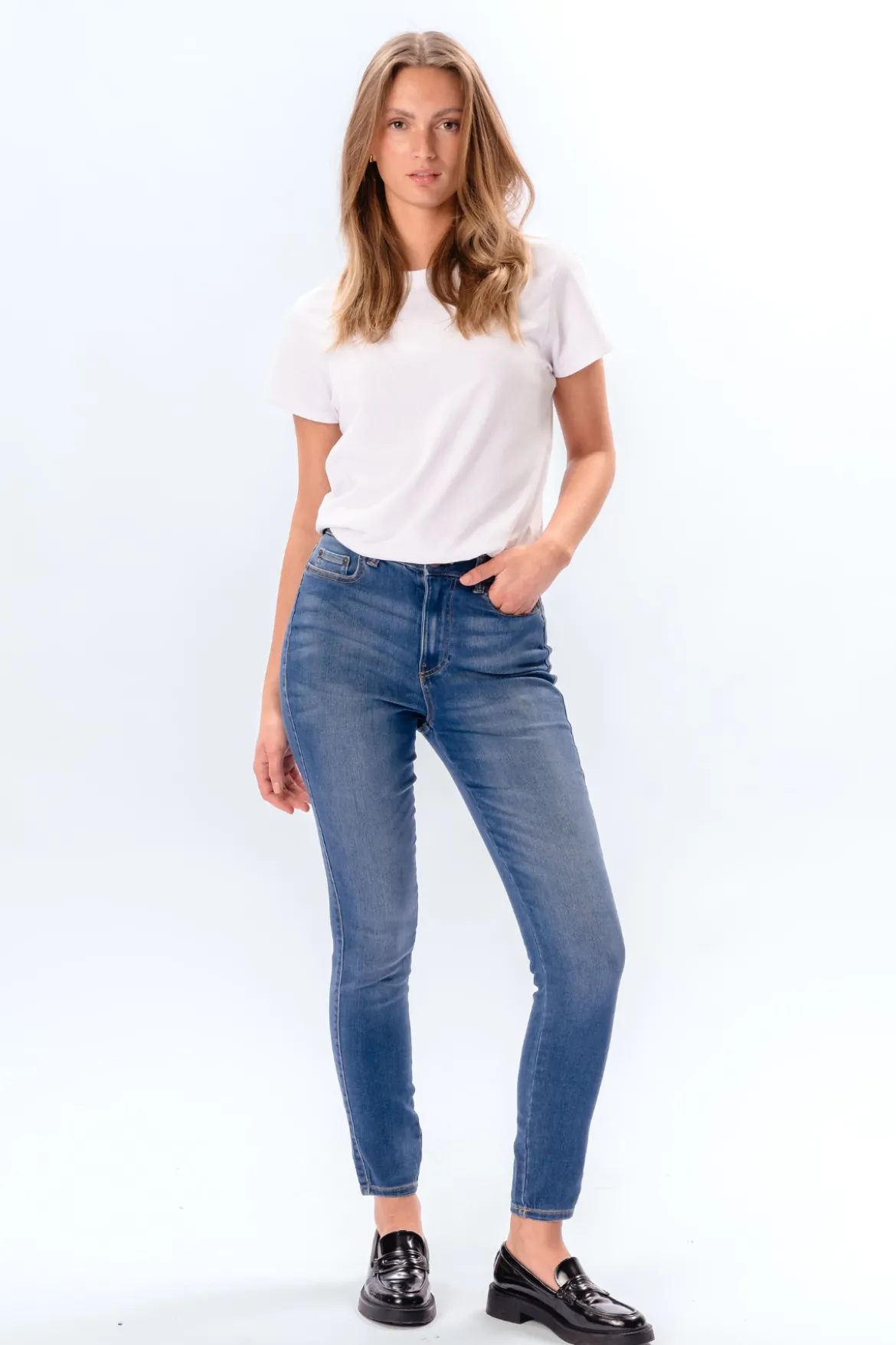 De Originale Performance Skinny Jeans - Light Blue Denim