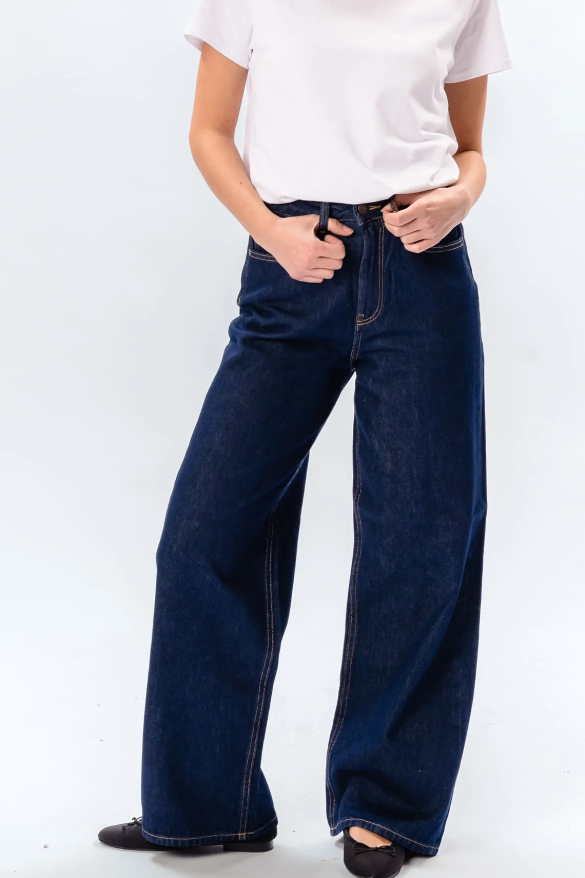 De Originale Performance Wide Jeans - Dark Blue Denim