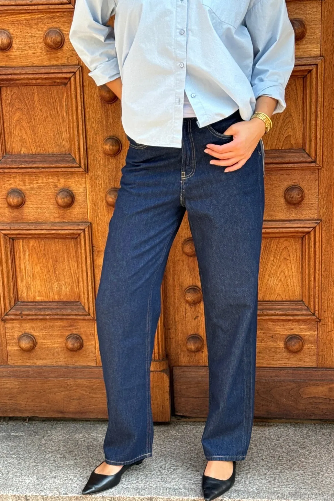 De Originale Performance Wide Jeans - Dark Blue Denim