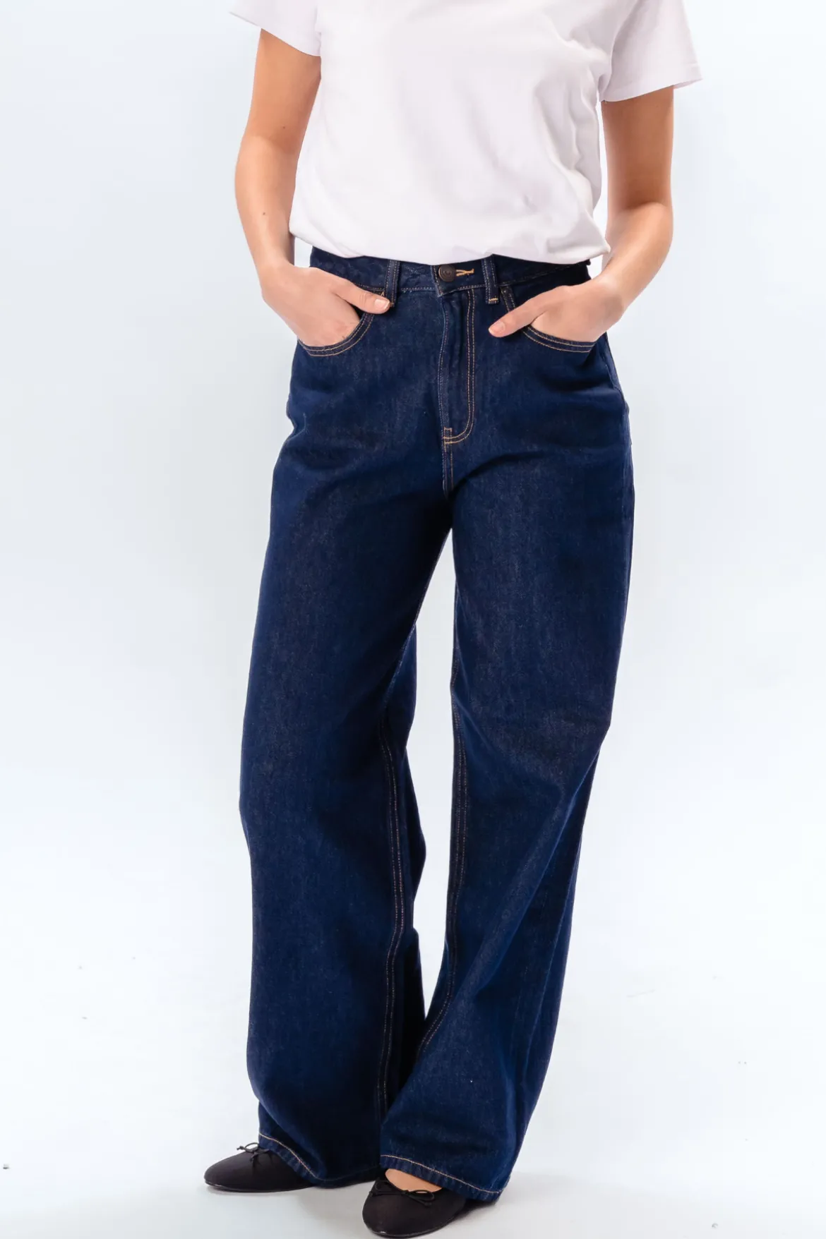 De Originale Performance Wide Jeans - Dark Blue Denim