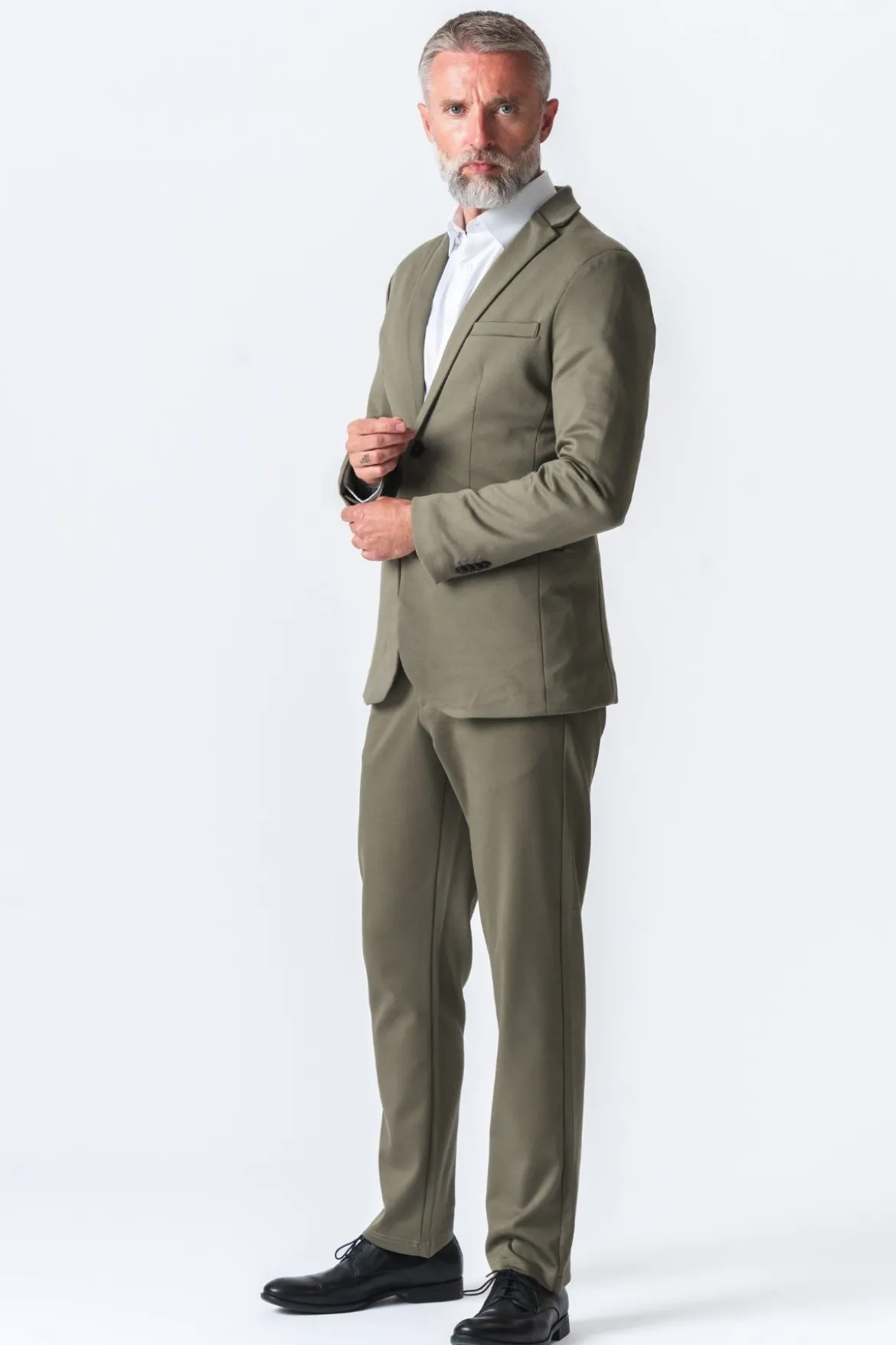 Det Originale Performance Jakkesæt Regular fit - Oliven