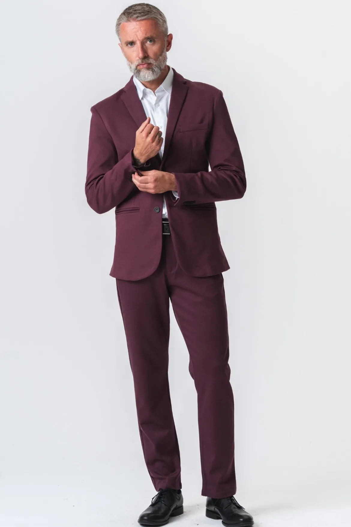 Det Originale Performance Jakkesæt Regular fit - Burgundy