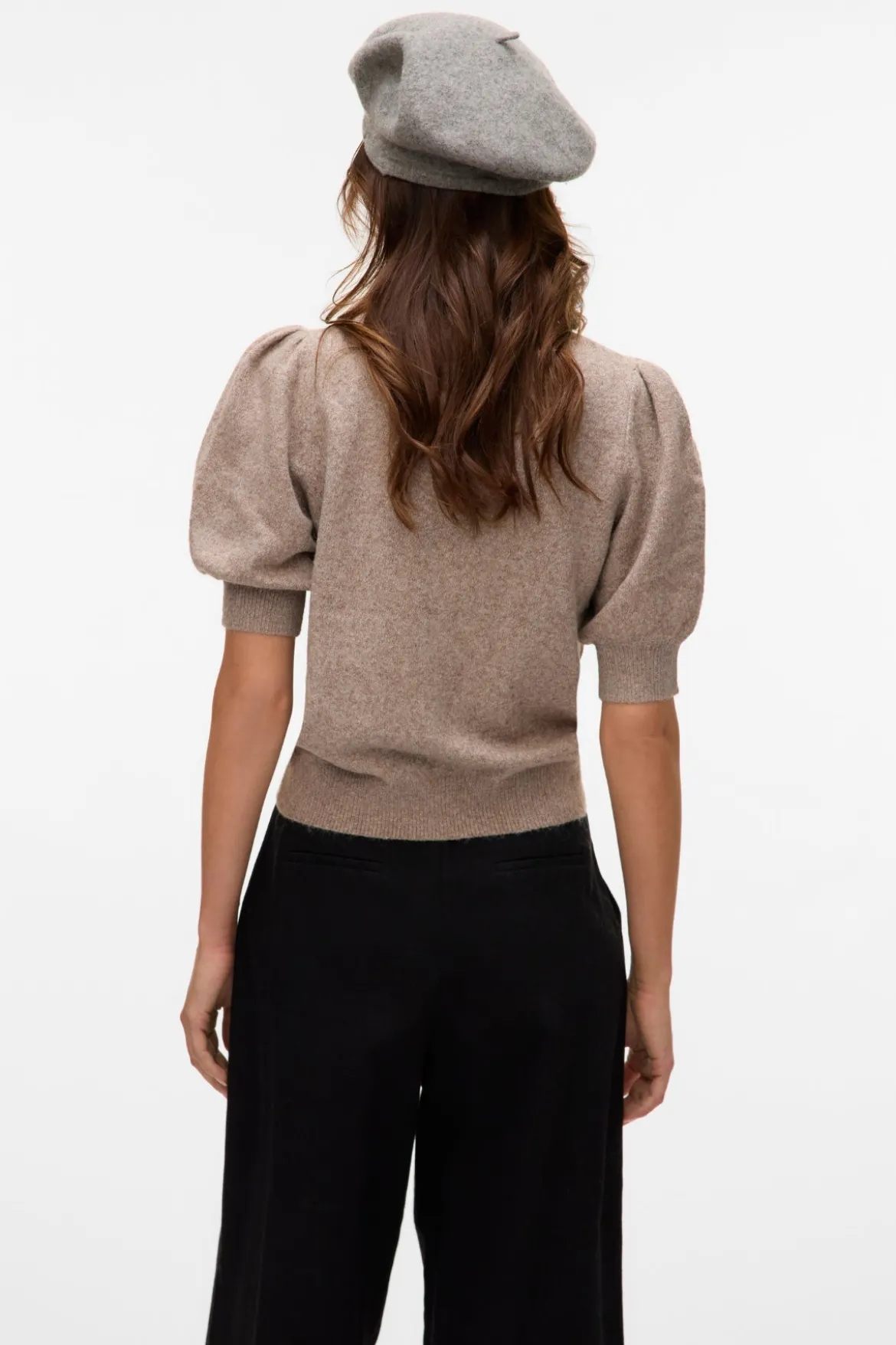 Doffy O-Neck Pullover - Moon Rock Melange