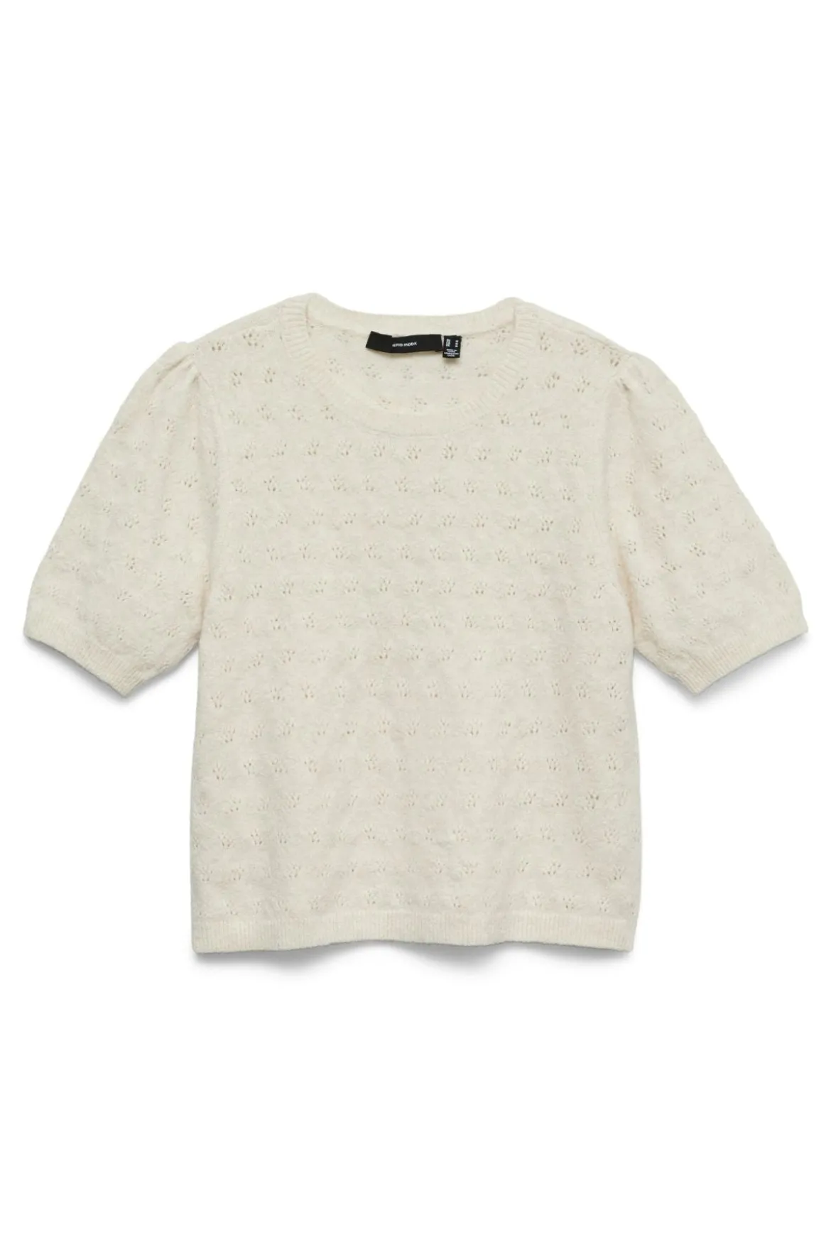 Doffy Stitch O-Neck Pullover - Birch Melange