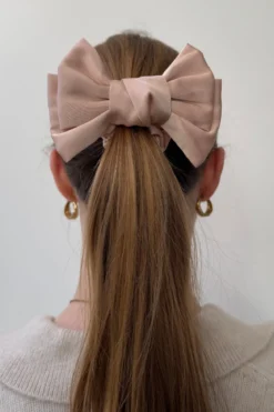 Double Bow Scrunchie - Rose