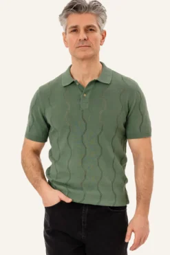 Duran Strik Polo - Grøn