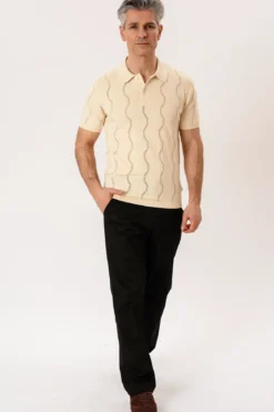 Duran Strik Polo - Sand