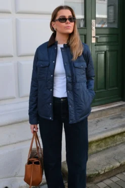 Ella Quiltet Jacket - Navy