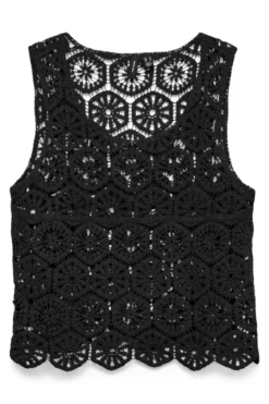 Elsa Crop Top - Sort