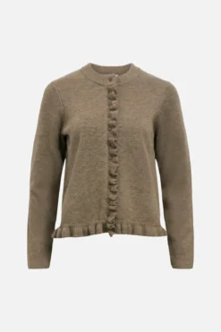 Elva Knit Cardigan - Morel Melange