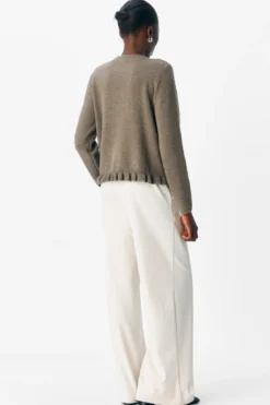 Elva Knit Cardigan - Morel Melange
