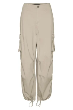 Emili Baggy Cargo Bukser - Oyster Gray