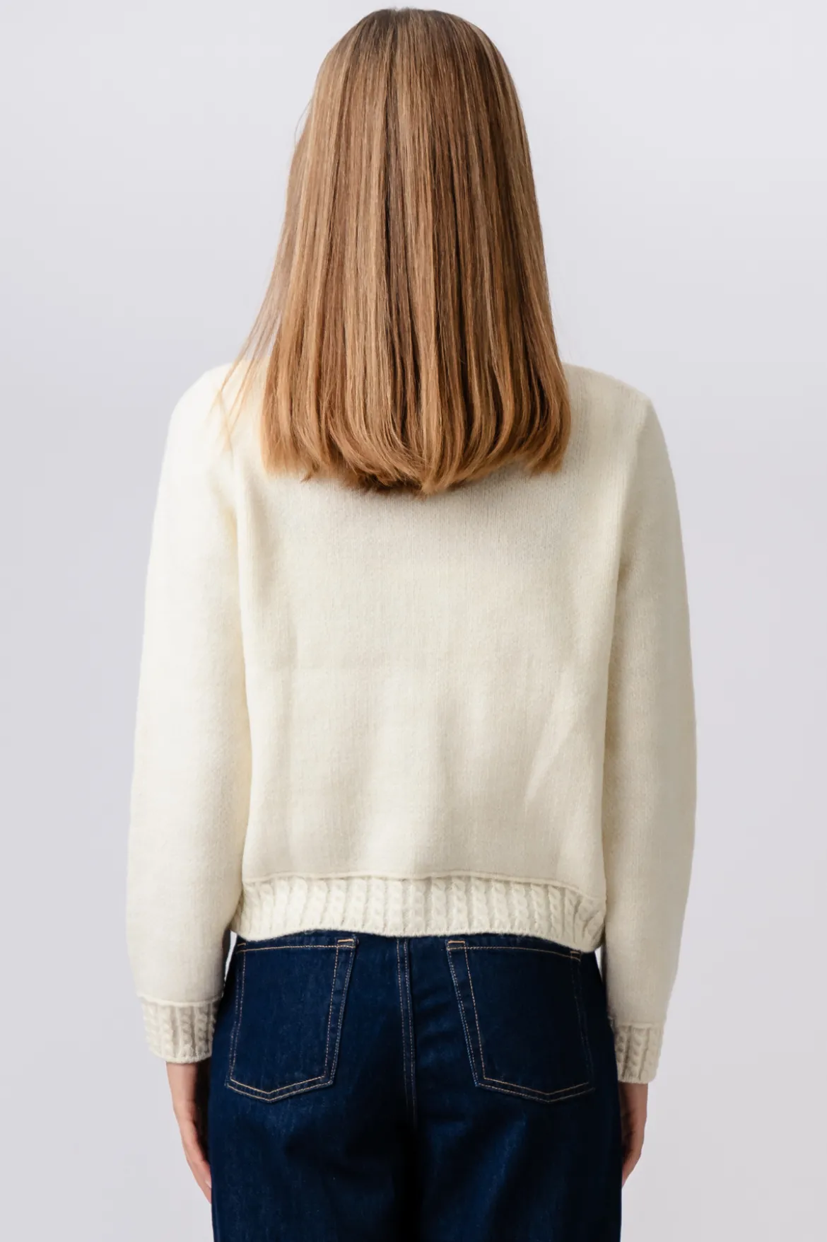 Emilie Strik Cardigan - Beige