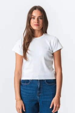 Emily Kort T-Shirt - Hvid