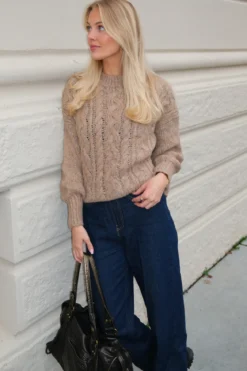 Emma Cable Knit - Beige