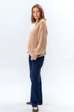 Emma Cable Knit - Beige