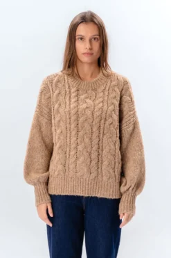 Emma Cable Knit - Beige