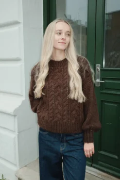 Emma Cable Knit - Chokolade