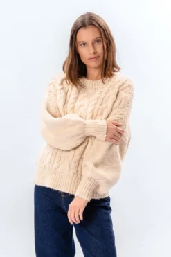 Emma Cable Knit - Off White