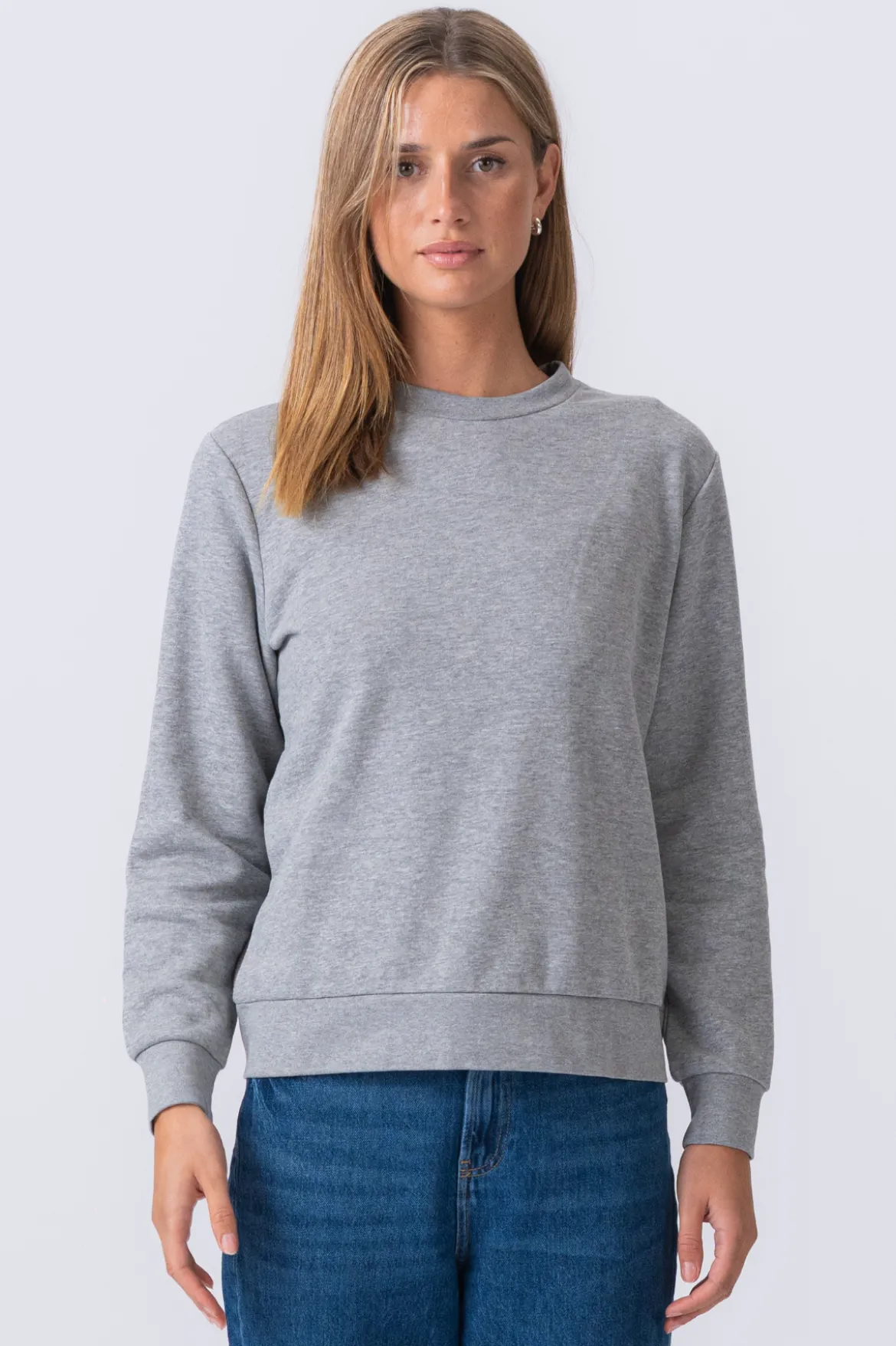Essential Crewneck - Grå Melange