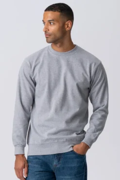Essential Crewneck - Grå Melange