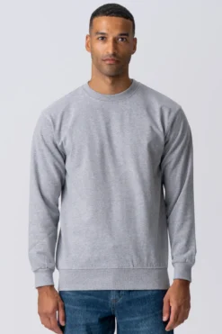 Essential Crewneck - Grå Melange
