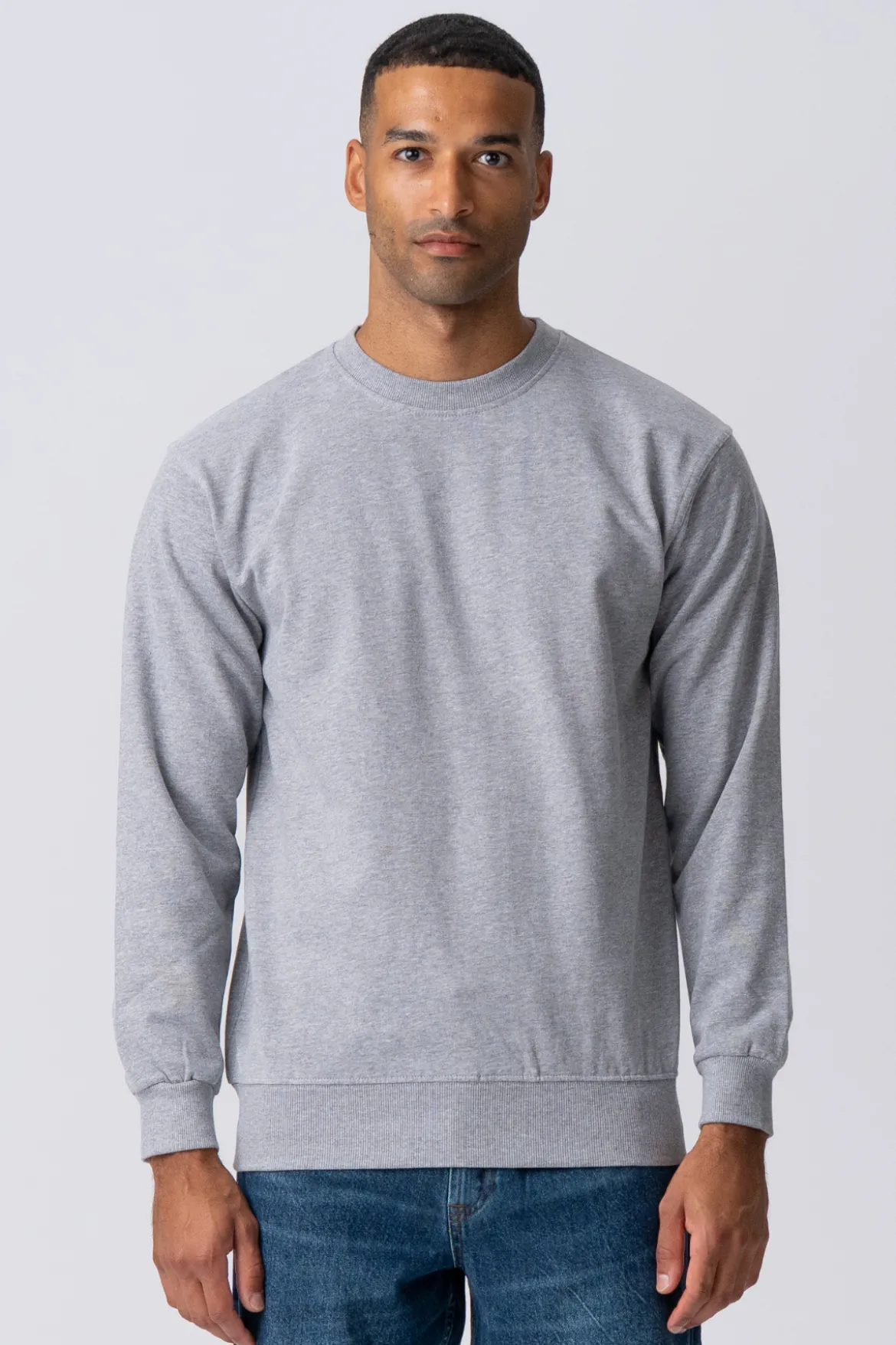 Essential Crewneck - Grå Melange