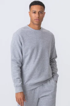 Essential Crewneck - Grå Melange