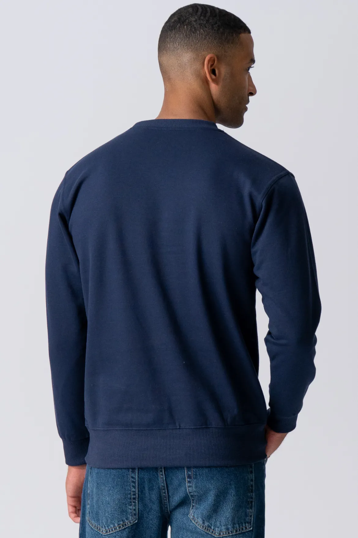 Essential Crewneck - Marineblå