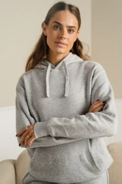 Essential Hoodie - Grå Melange