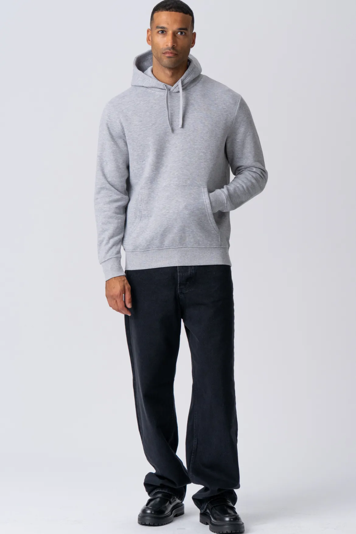 Essential Hoodie - Gråmeleret