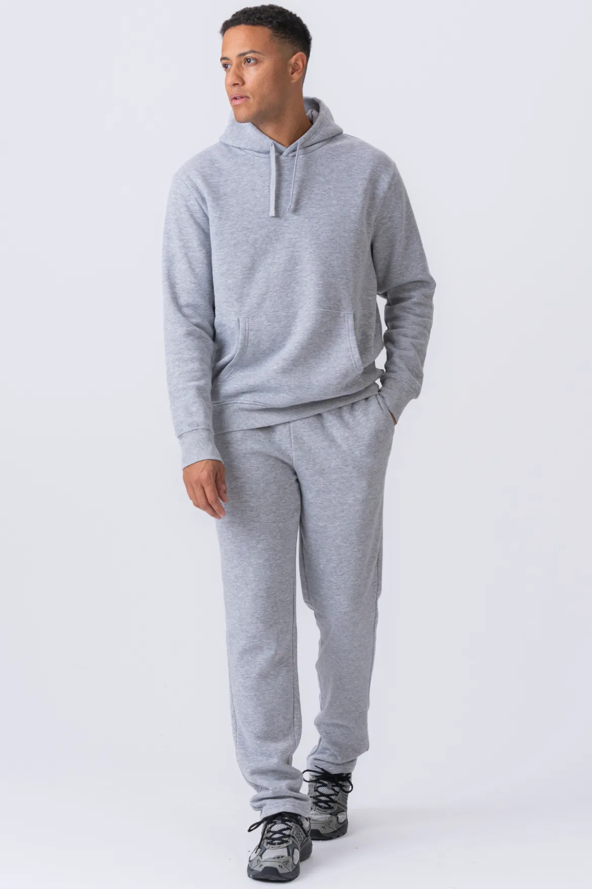 Essential Hoodie - Gråmeleret