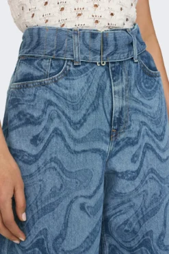 Esther Hope Print - Medium Blue Denim