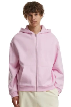Everyday Zip Hoodie - Blød Pink