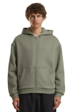 Everyday Zip Hoodie - Pale Olive