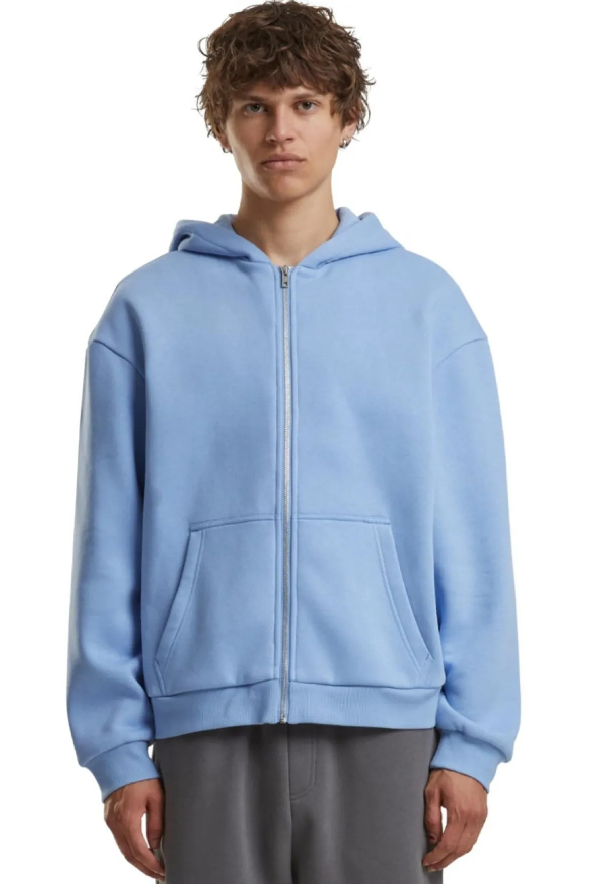 Everyday Zip Hoodie - Powder Blue