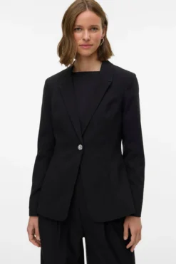 Filia Figursyet Blazer - Sort