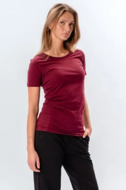 Fitted t-shirt - Bordeaux