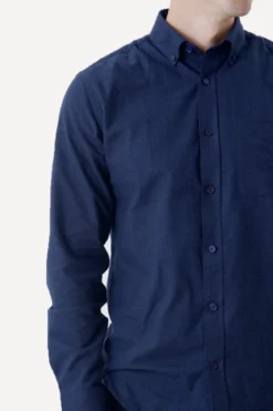 Flannel Skjorte - Navy