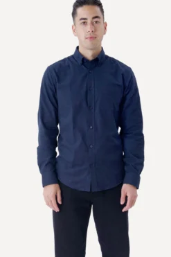 Flannel Skjorte - Navy