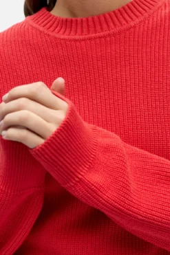 Flo Knit Pullover - Poinsettia