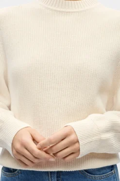 Flo Knit Pullover - White Sand
