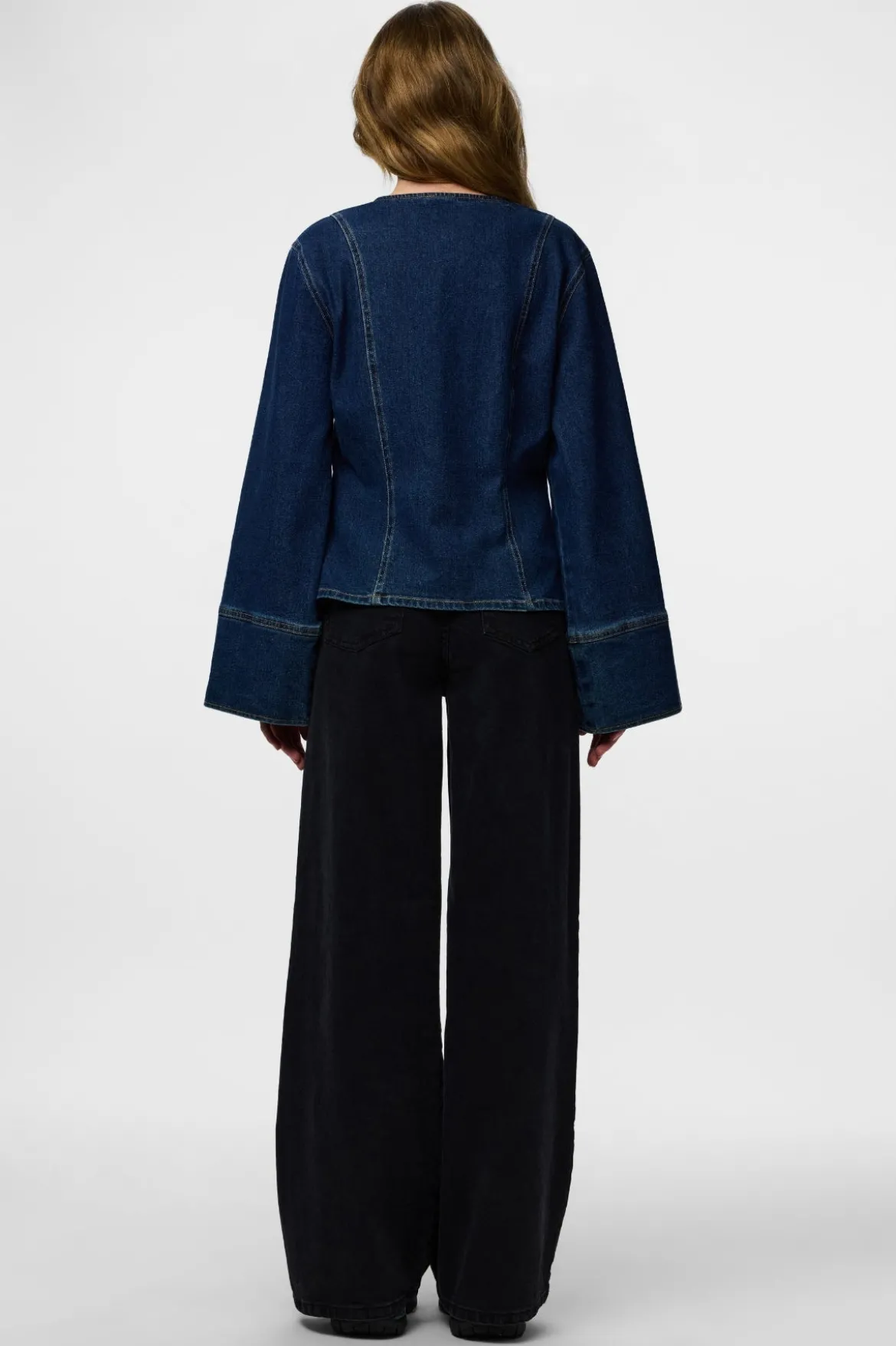 Flora Denim Skjorte - Dark Blue Denim