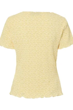 Flora O-Neck Top - French Vanilla