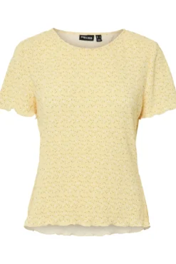 Flora O-Neck Top - French Vanilla