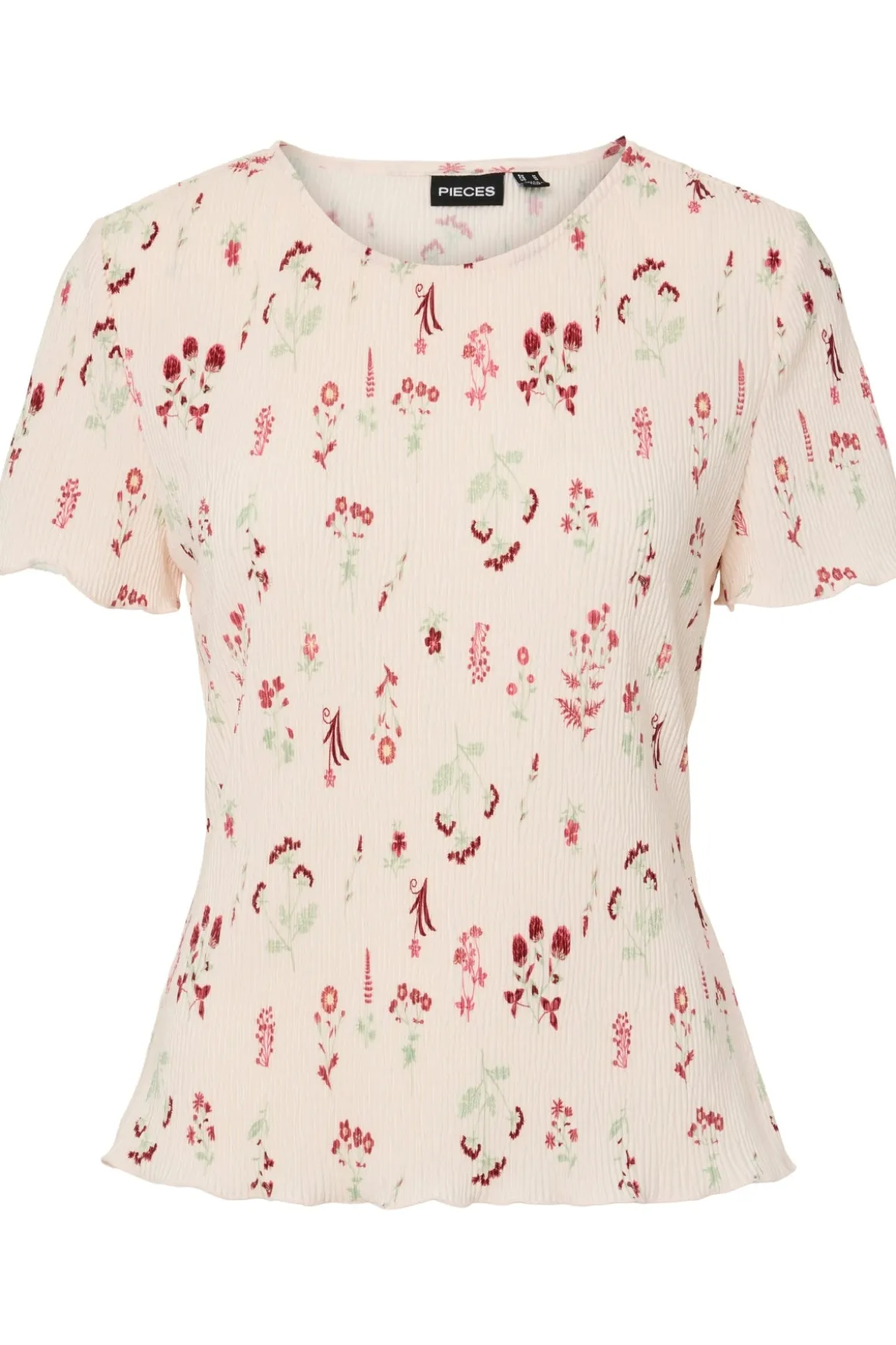 Flora O-Neck Top - Petal Pink