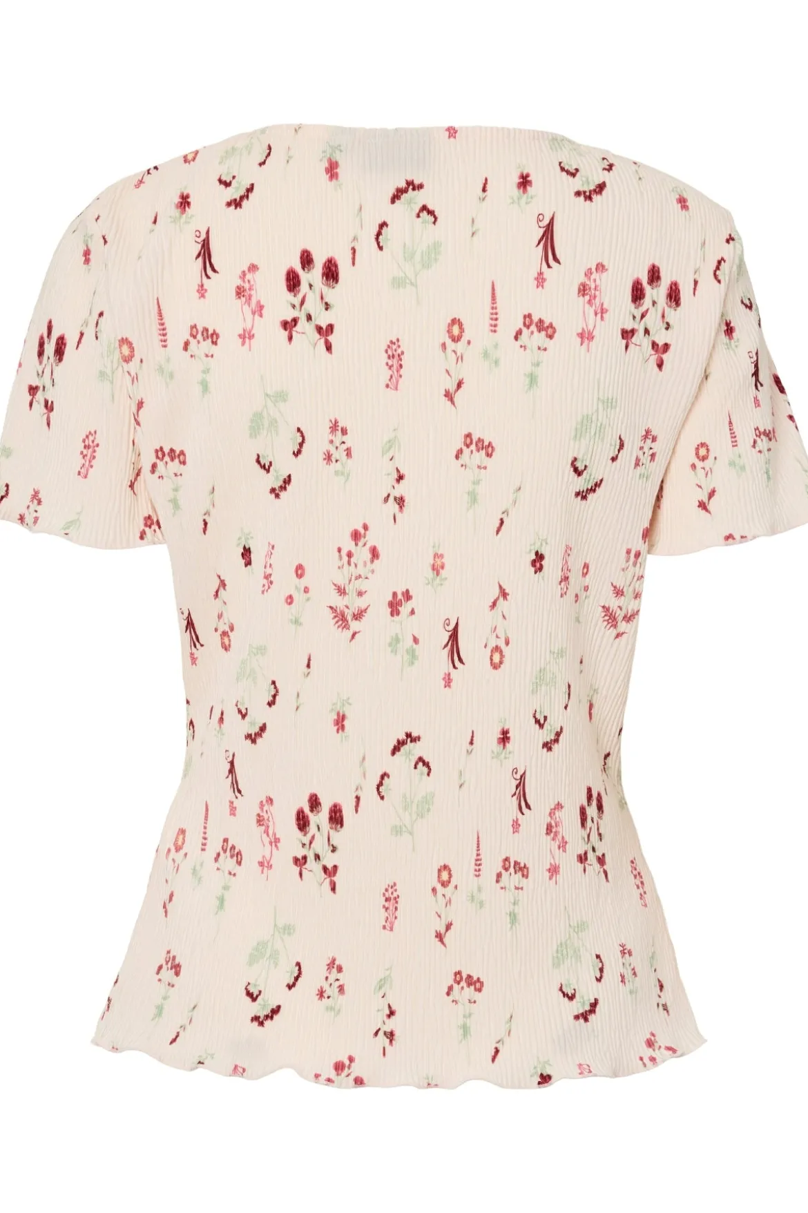Flora O-Neck Top - Petal Pink