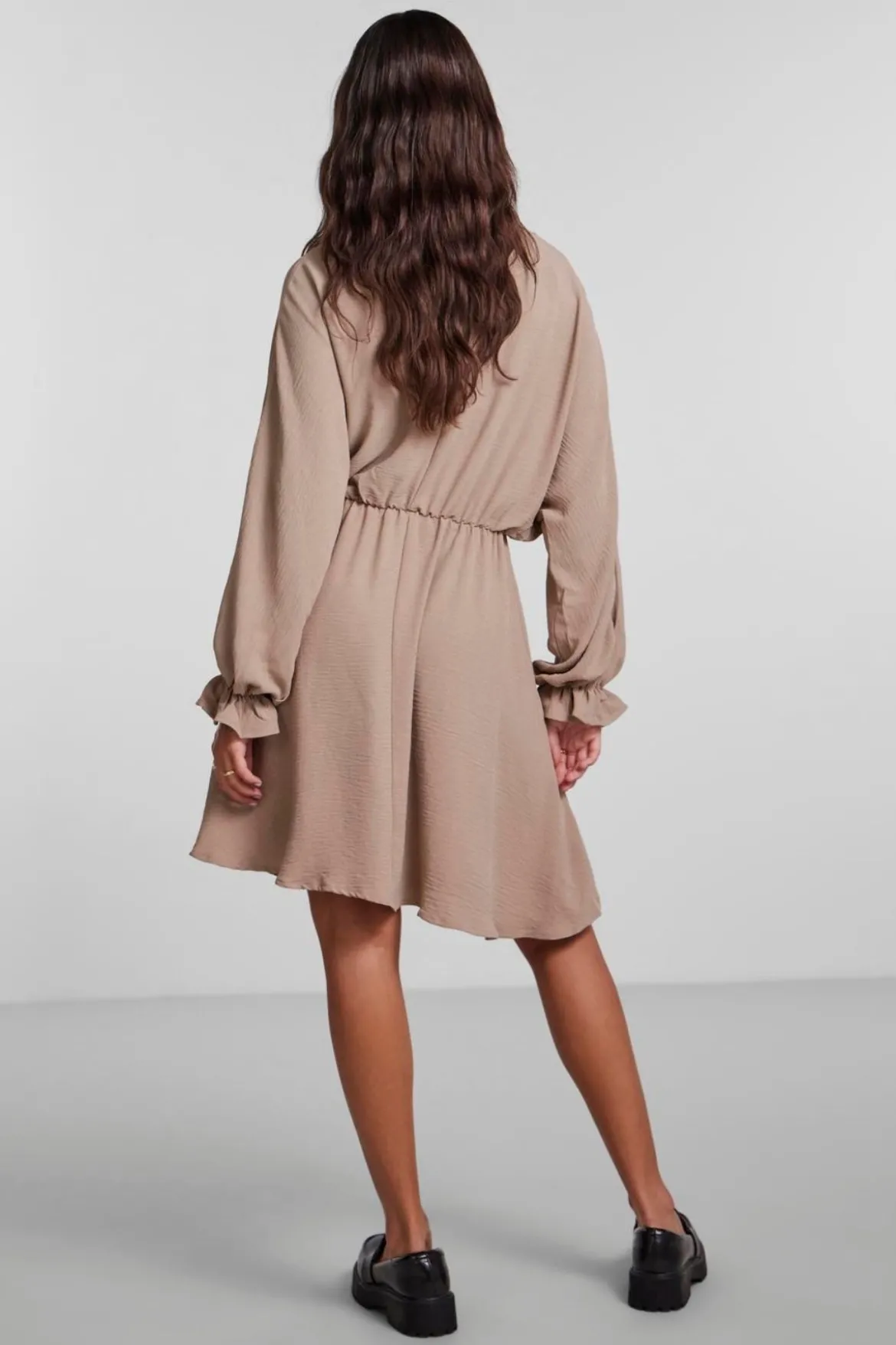 Flore Long Sleeve Kjole - Brun